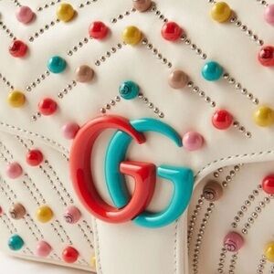 UNICORN🦄 GUCCI Beaded Small Marmont Shoulder Bag $4980